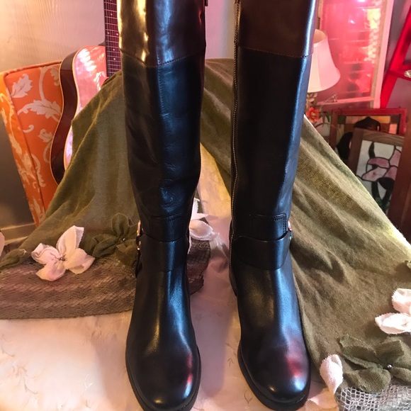 michael kors two tone boots